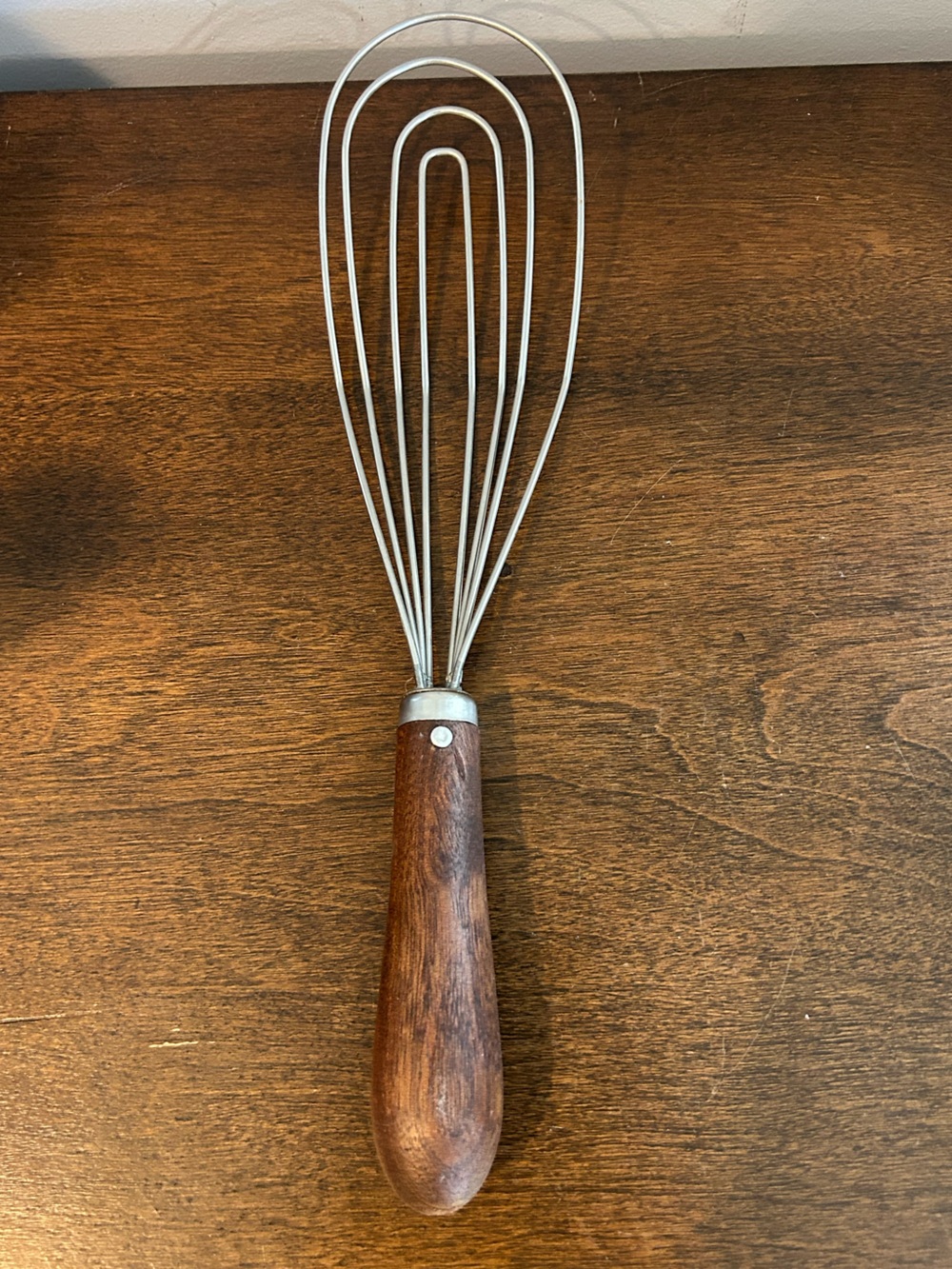 Vintage Kitchen Whisk Spatula with Wood Handle 11.5" Read Description for Info